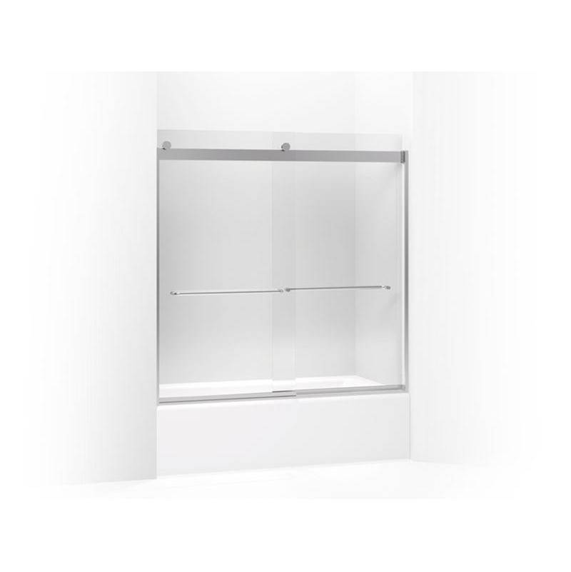 Levity® Sliding bath door, 59-3/4'' H x 56-5/8 - 59-5/8'' W, with 1/4'' thick Cry-related