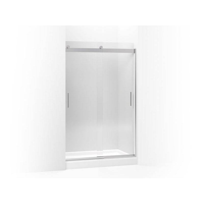 Levity® Sliding shower door, 74'' H x 43-5/8 - 47-5/8'' W, with 1/4'' thick Cryst-related