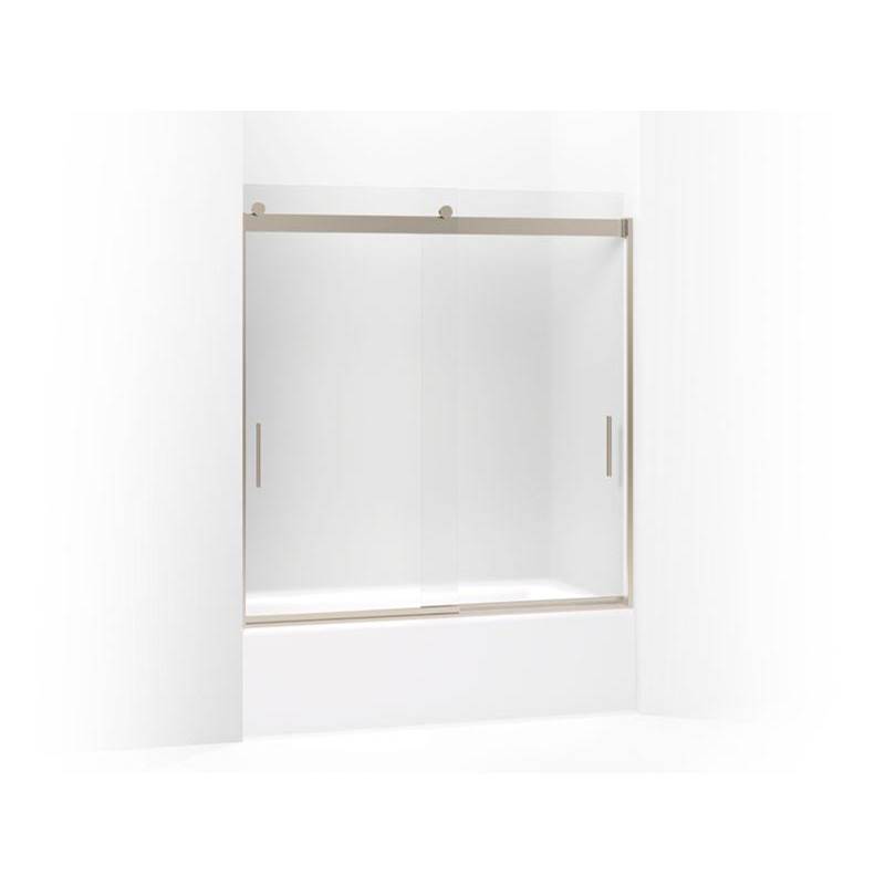 Levity® Sliding bath door, 62'' H x 56-5/8 - 59-5/8'' W, with 1/4'' thick Frosted-shop