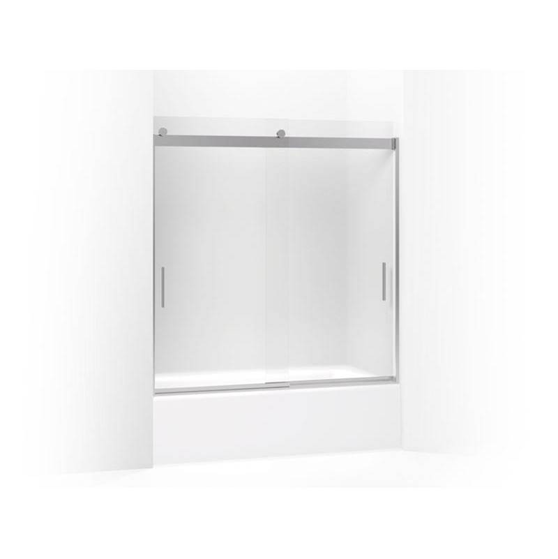 Levity® Sliding bath door, 62'' H x 56-5/8 - 59-5/8'' W, with 1/4'' thick Frosted-related