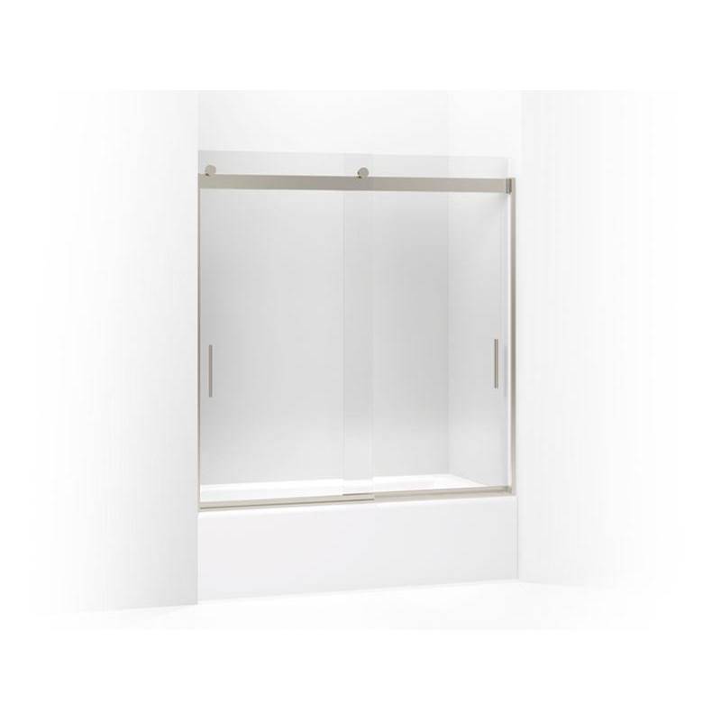 Levity® 62'' H sliding bath door with 1/4'' - thick glass-shop