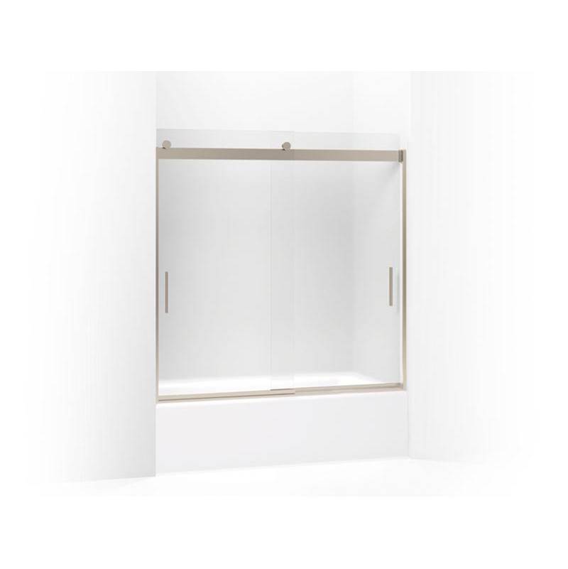 Levity® Sliding bath door, 59-3/4'' H x 56-5/8 - 59-5/8'' W, with 1/4'' thick Fro-shop
