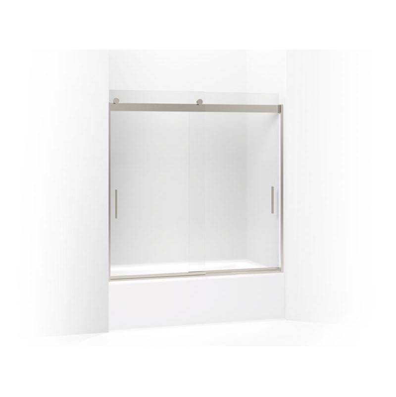 Levity® Sliding bath door, 59-3/4'' H x 56-5/8 - 59-5/8'' W, with 1/4'' thick Fro-related