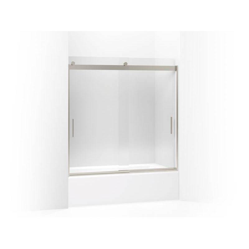 Levity® Sliding bath door, 59-3/4'' H x 56-5/8 - 59-5/8'' W, with 1/4'' thick Cry-shop