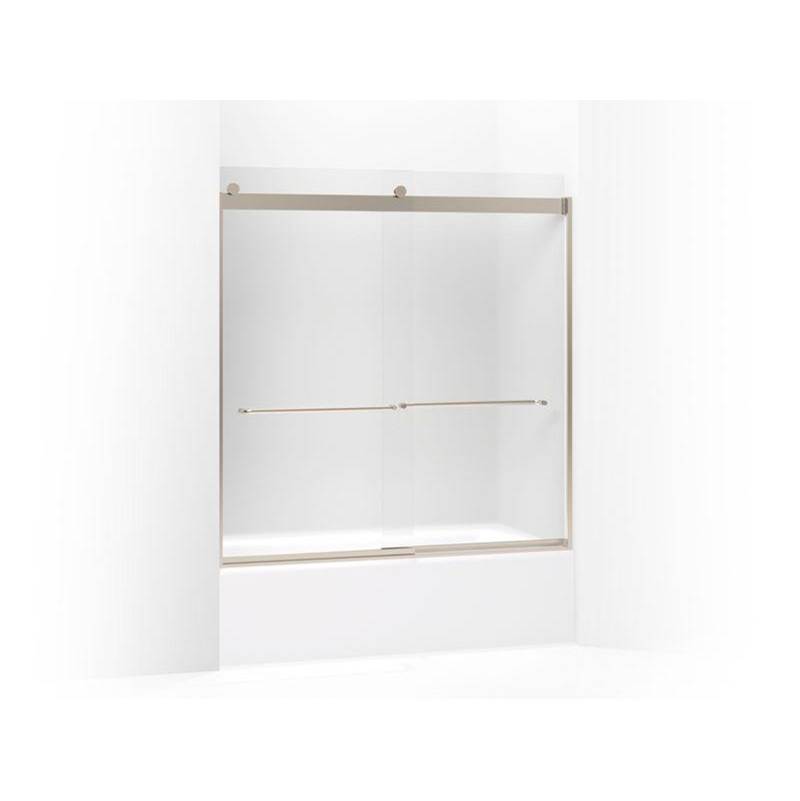 Levity® Sliding bath door, 62'' H x 56-5/8 - 59-5/8'' W, with 1/4'' thick Frosted-shop