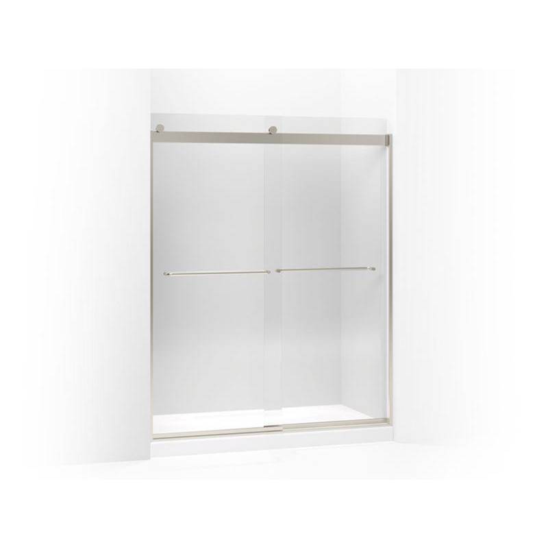 Levity® 74'' H sliding shower door with 1/4'' - thick glass-shop