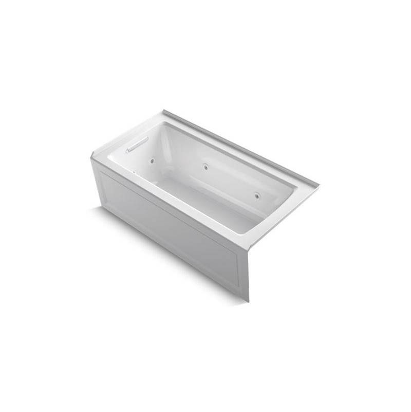 Archer® 60'' x 30'' alcove whirlpool bath with integral flange and left-hand drai-shop