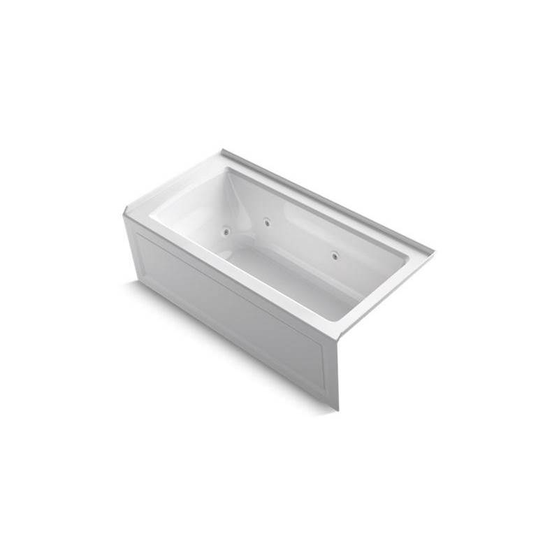 Archer® 60'' x 30'' three-side integral flange whirlpool bath with right-hand dra-shop