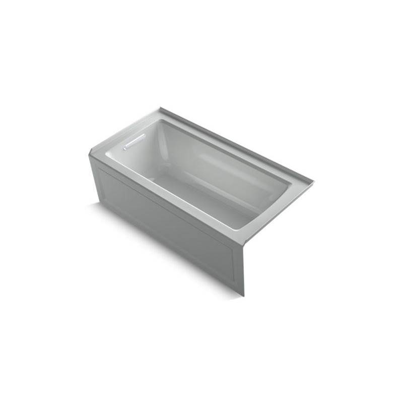 Archer® 60'' x 30'' alcove bath with Bask® heated surface, integral apron, integr-related