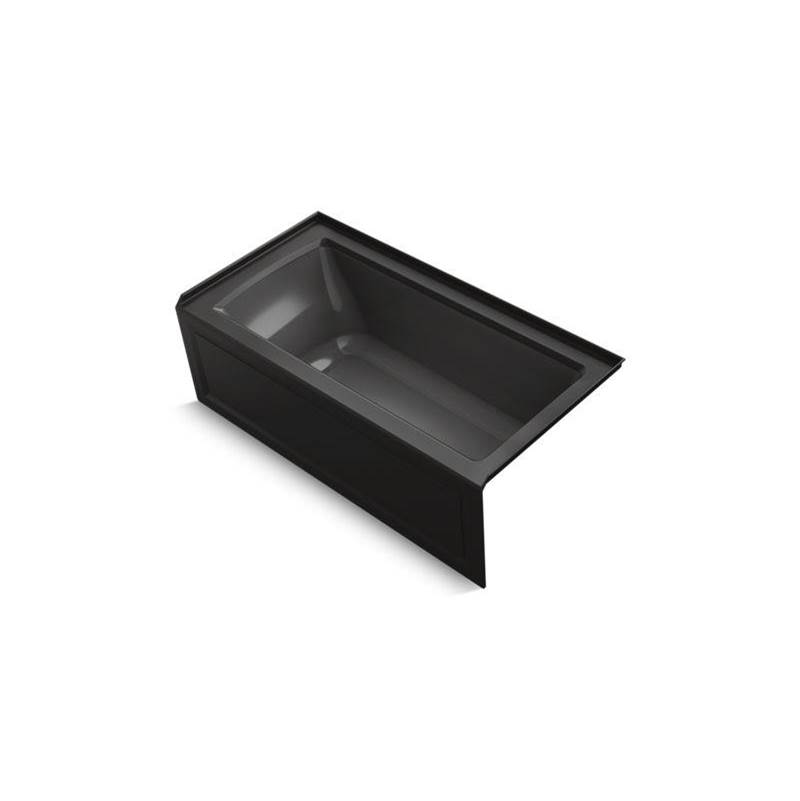 Archer® 60'' x 30'' alcove bath with Bask® heated surface, integral apron, integr-related