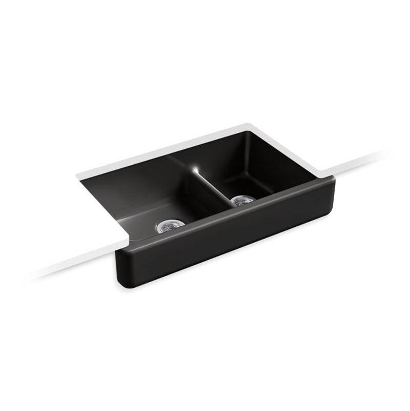 Whitehaven® Smart Divide® 35-1/2'' undermount double-bowl farmhouse kitchen sink -related
