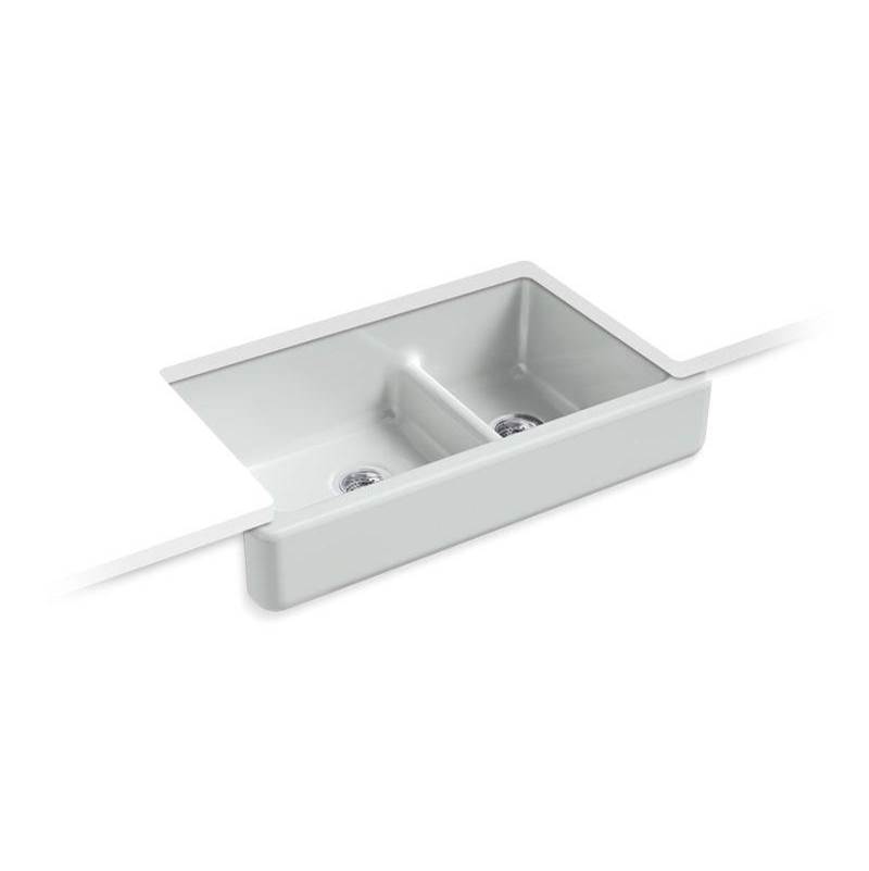 Whitehaven® Smart Divide® 35-1/2'' undermount double-bowl farmhouse kitchen sink -related