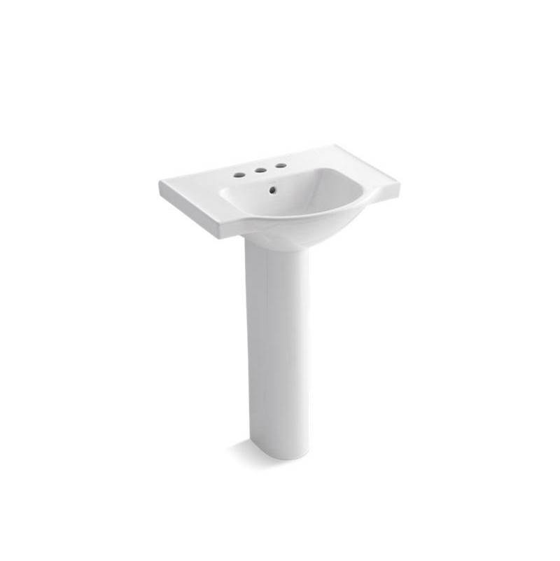 Veer® 24'' pedestal bathroom sink with 4'' centerset faucet holes-shop