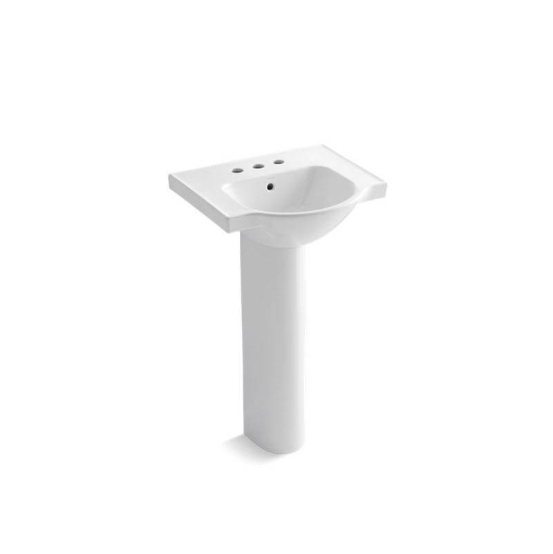 Veer® 21'' pedestal bathroom sink with 4'' centerset faucet holes-related
