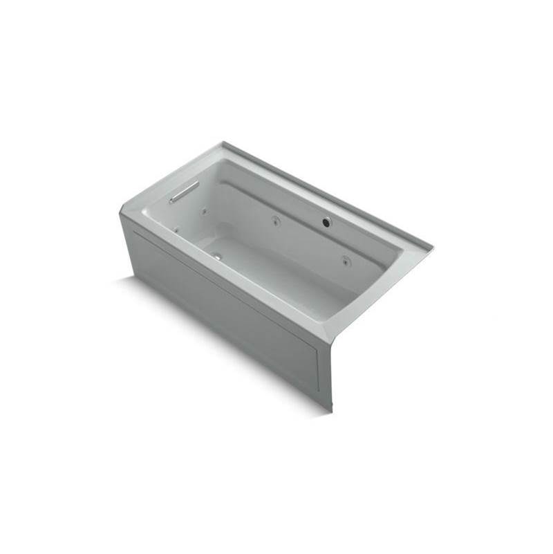 Archer® 60'' x 32'' alcove whirlpool bath with Bask® heated surface, integral apr-shop