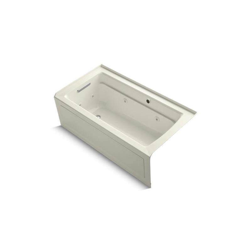 Archer® 60'' x 32'' alcove whirlpool bath with Bask® heated surface, integral apr-shop