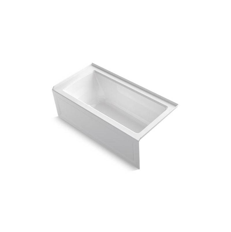 Archer® 60'' x 30'' integral apron Heated BubbleMassage™ air bath with right-hand-related