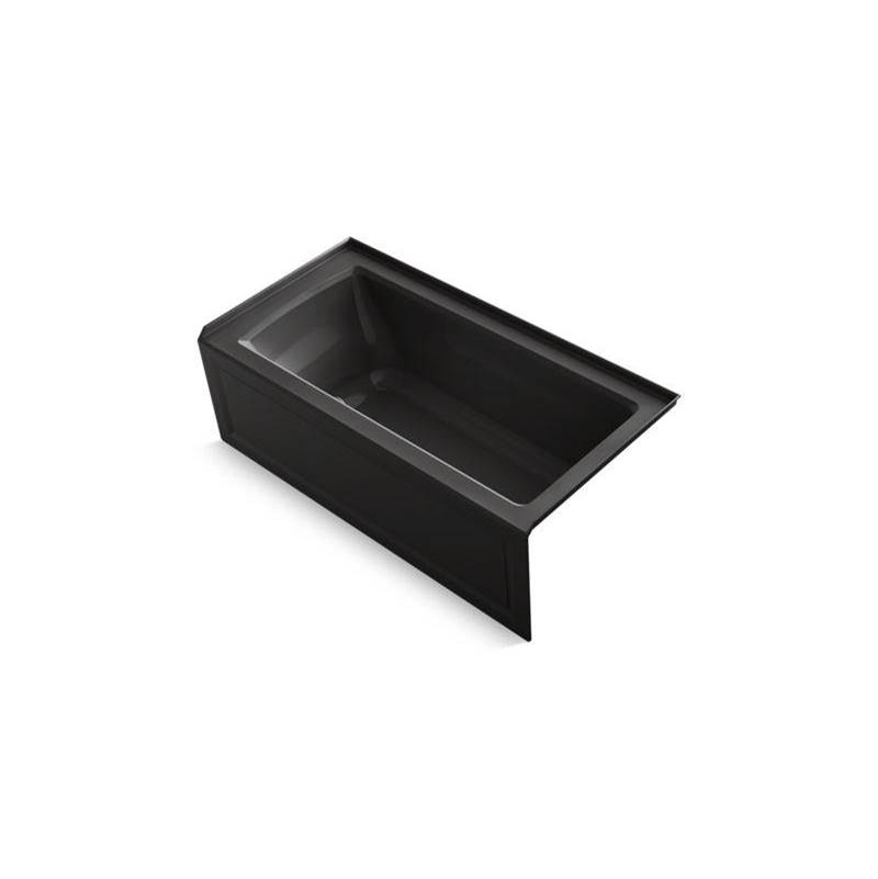 Archer® 60'' x 30'' integral apron Heated BubbleMassage™ air bath with right-hand-shop