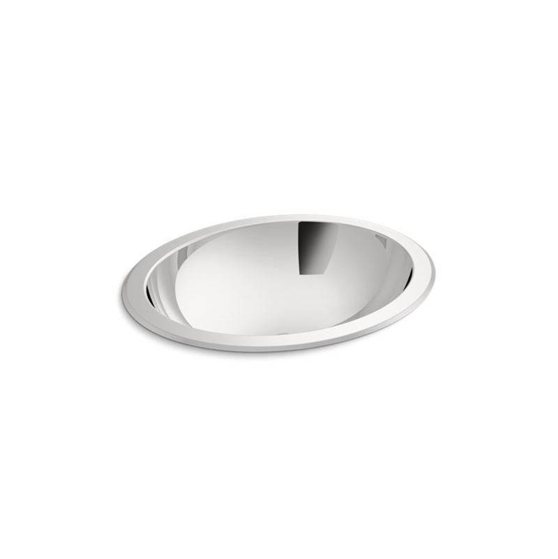 Bachata® Drop-in/undermount bathroom sink with mirror finish and overflow-shop