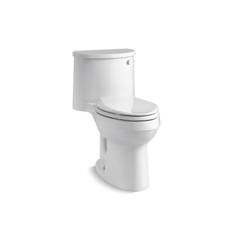 Adair® One-piece elongated chair height 1.28 gpf chair-height toilet with right-h-related