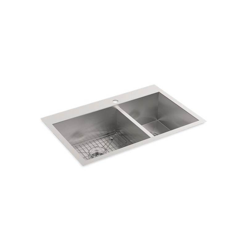 Vault™ 33'' top-/undermount double-bowl kitchen sink-shop