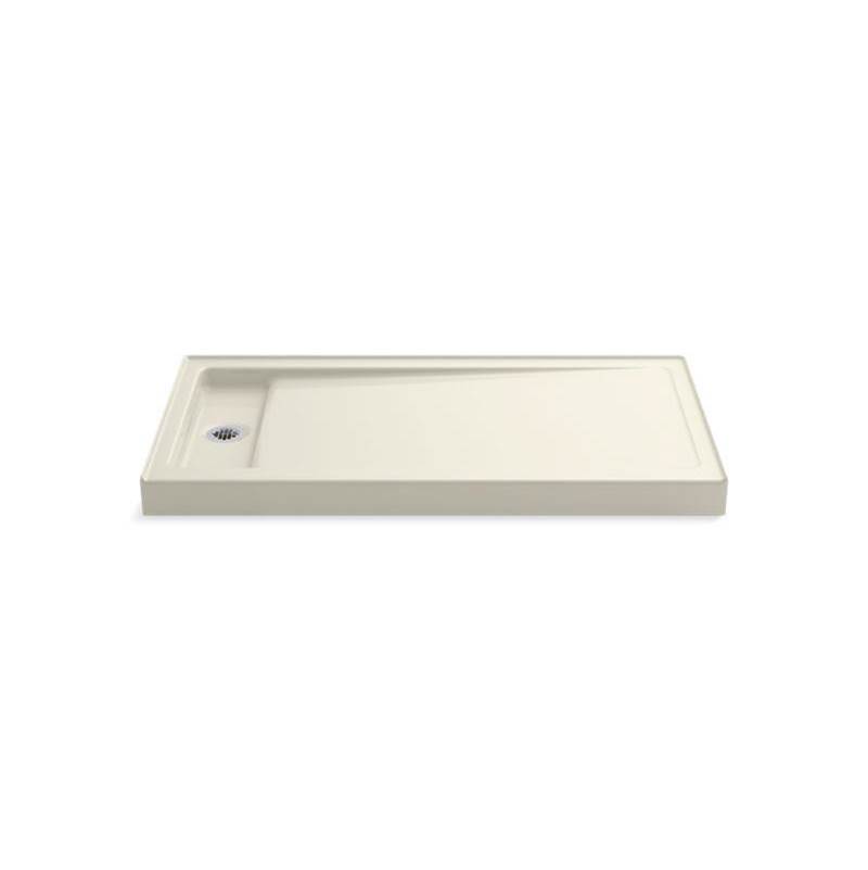Bellwether® 60'' x 32'' single-threshold shower base with left offset drain-related