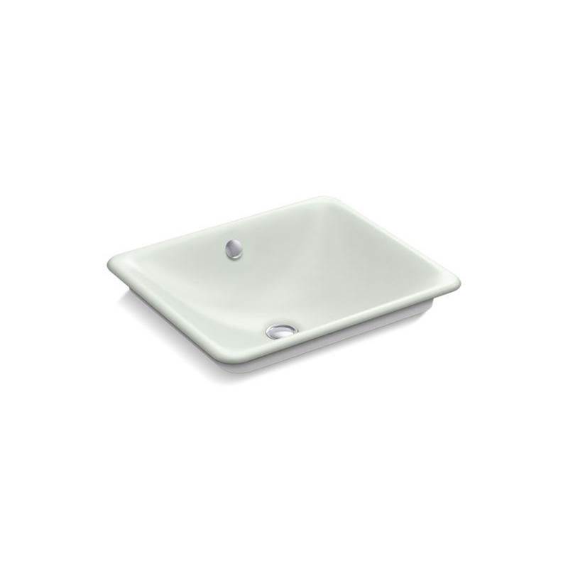 Iron Plains® Rectangle Bathroom sink with White painted underside-shop