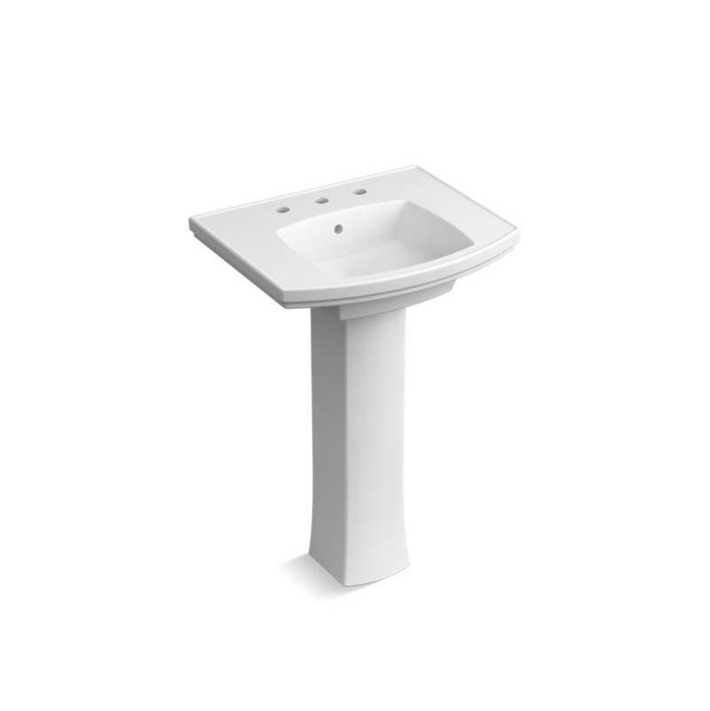 Kelston® Pedestal bathroom sink with 8'' widespread faucet holes-shop