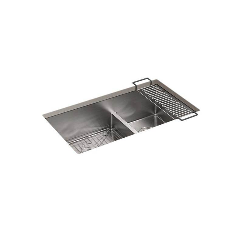 Strive® Smart Divide® 32'' undermount double-bowl kitchen sink-related