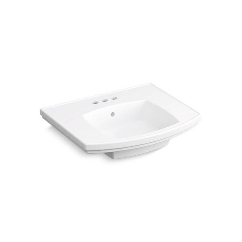 Kelston® Pedestal bathroom sink with 4'' centerset faucet holes-shop