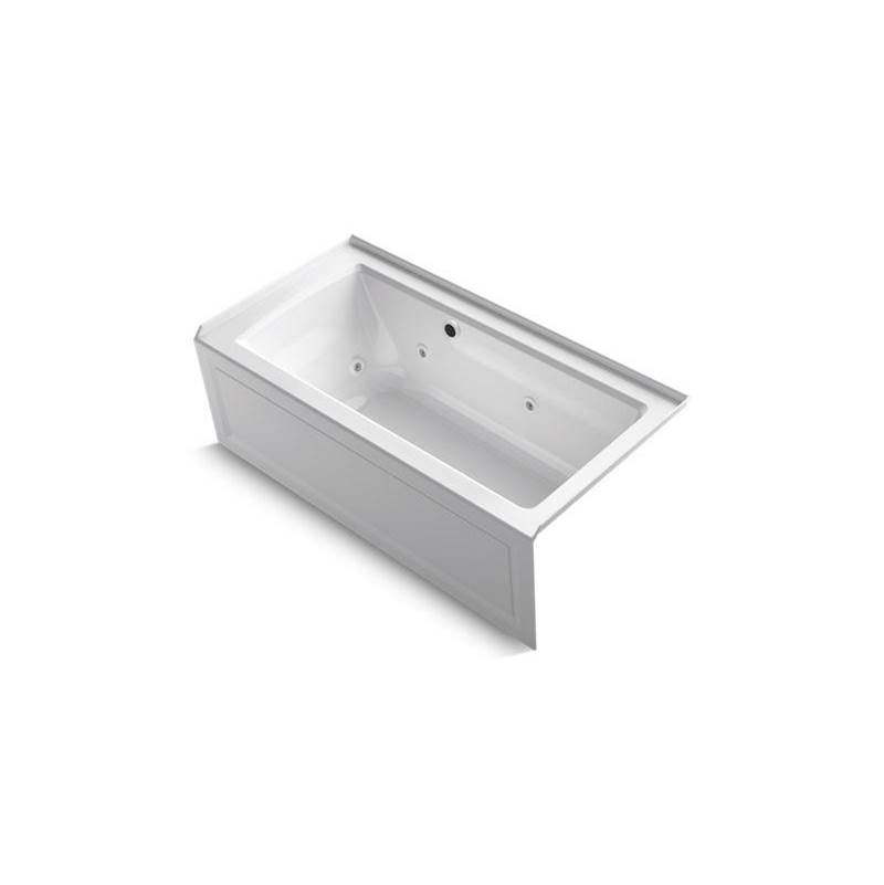 Archer® 60'' x 30'' alcove whirlpool bath with Bask® heated surface, integral apr-related