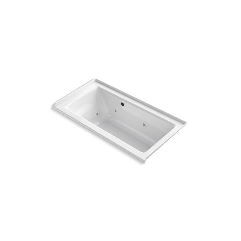 Archer® 60'' x 30'' alcove whirlpool bath with Bask® heated surface, integral fla-shop