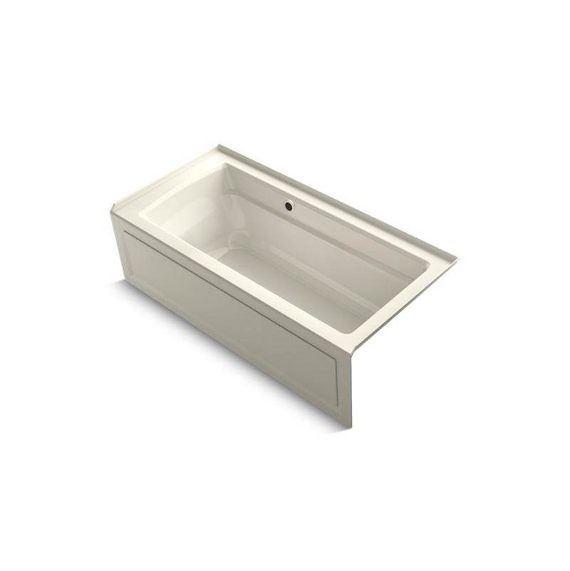 Archer® 66'' x 32'' alcove bath with Bask® heated surface, integral apron, integr-related