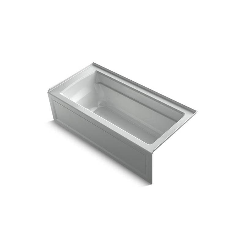 Archer® 66'' x 32'' integral apron Heated BubbleMassage™ air bath with right-hand-shop