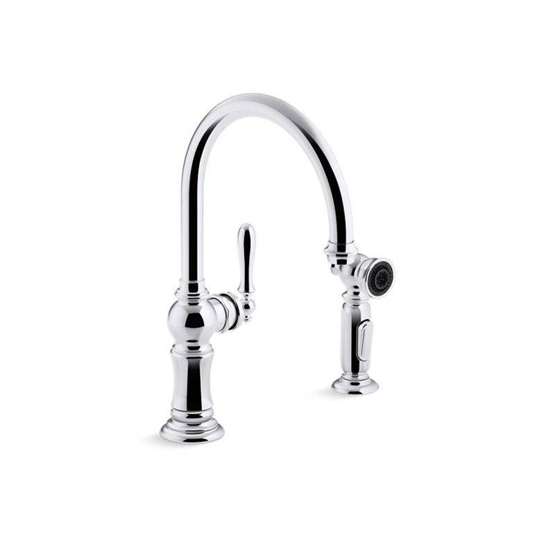 Artifacts® Single-handle kitchen sink faucet with two-function sprayhead-related