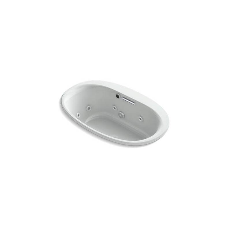 Underscore® 59-15/16'' x 36'' heated whirlpool bath with center drain-shop