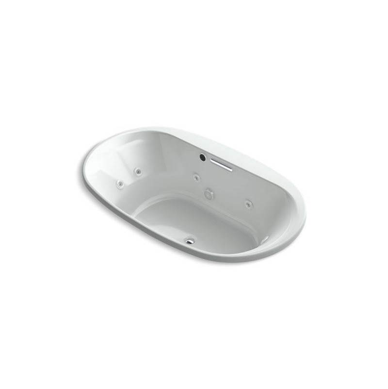 Underscore® 72'' x 42'' heated whirlpool bath with center drain-shop