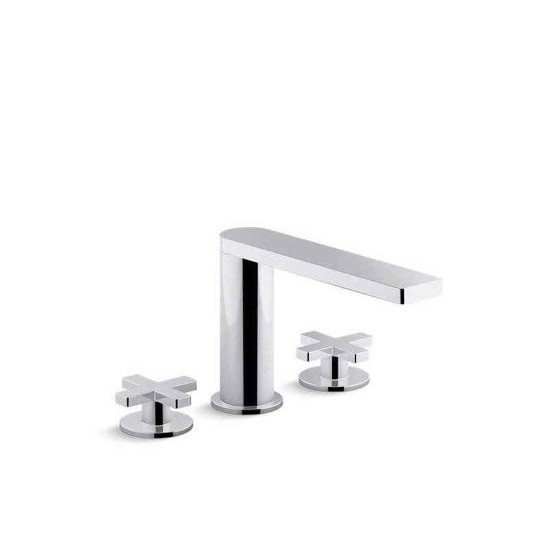 Composed® Widespread bathroom sink faucet with cross handles-related