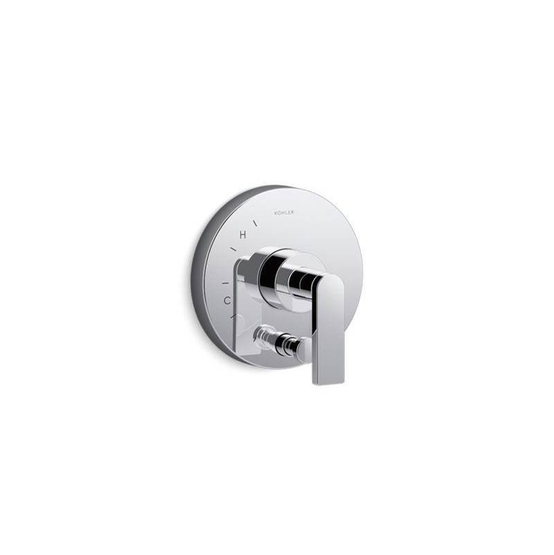 Composed® Rite-Temp® valve trim with push-button diverter and lever handle-shop