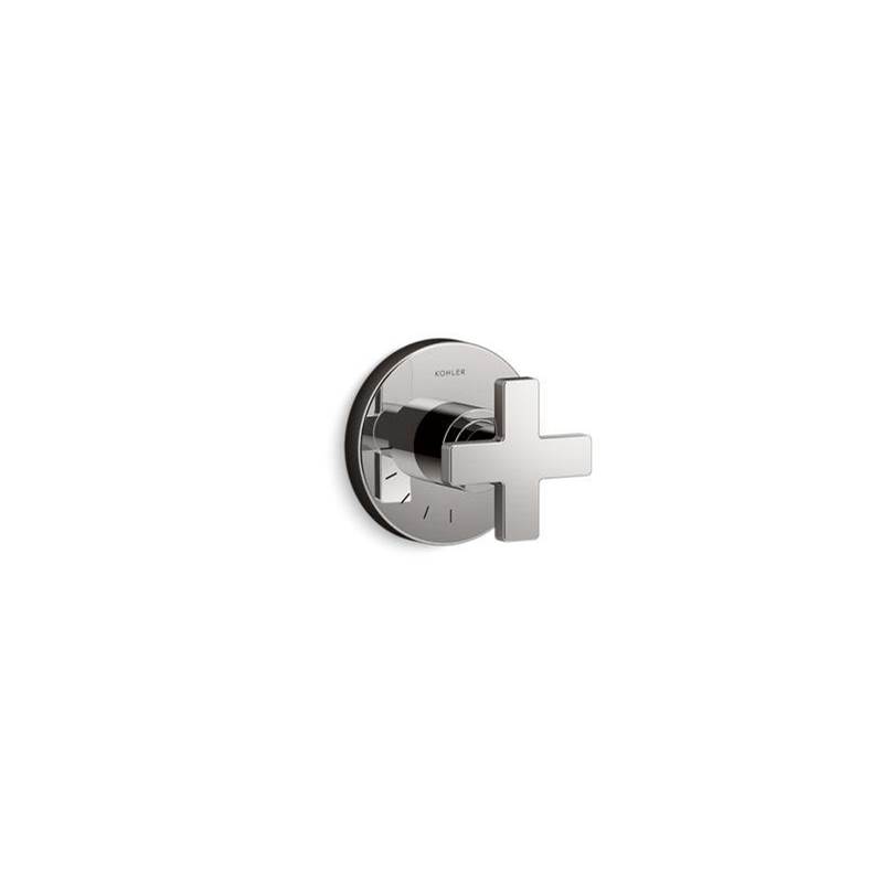 Composed® MasterShower® volume control valve trim with cross handle-related