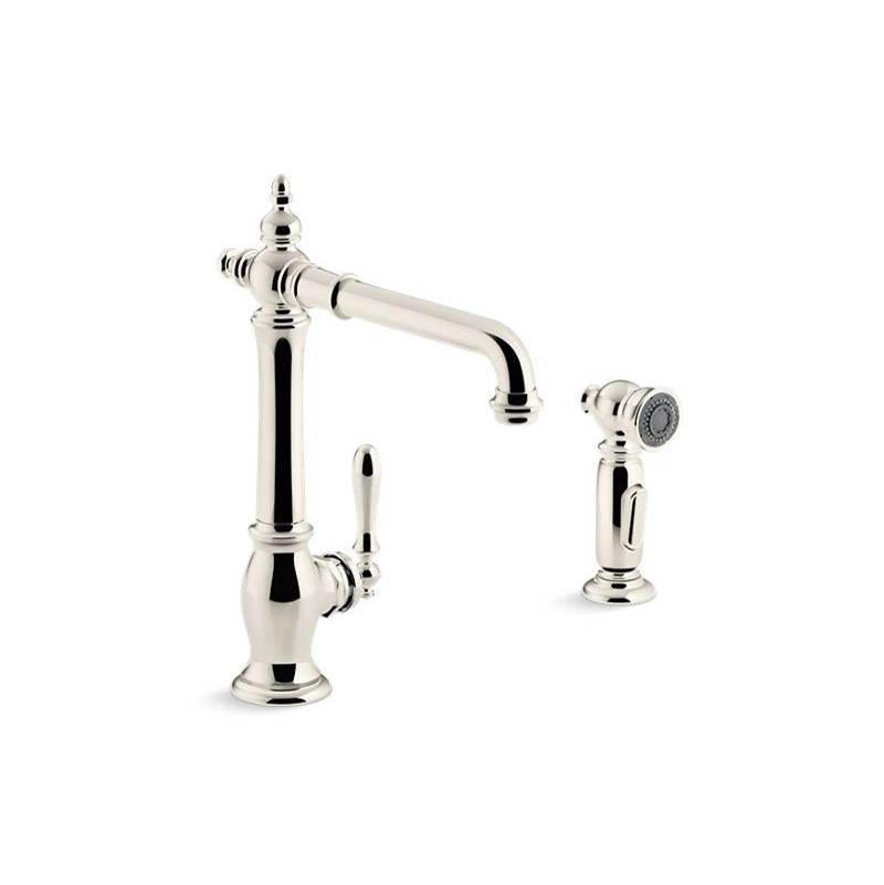 Artifacts® Single-handle kitchen sink faucet with sidesprayer-related