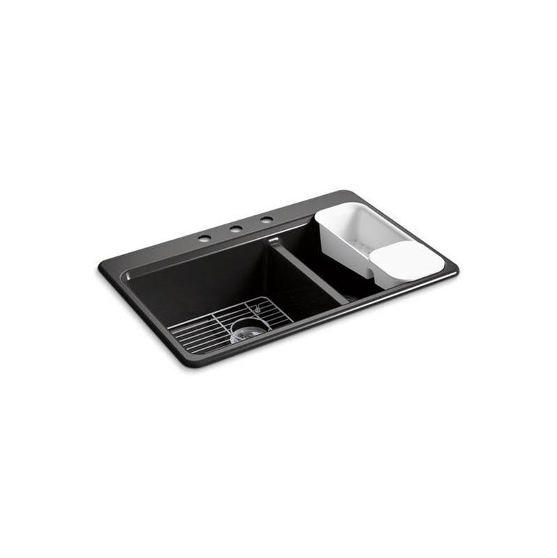 Riverby® 33'' top-mount double-bowl workstation kitchen sink-shop