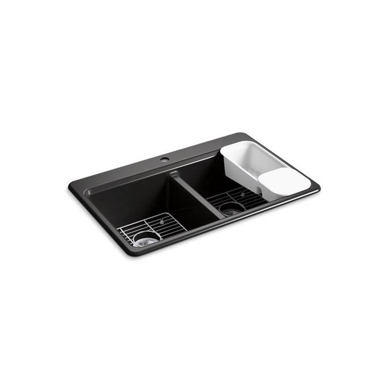 Riverby® 33'' top-mount double-bowl workstation kitchen sink-related