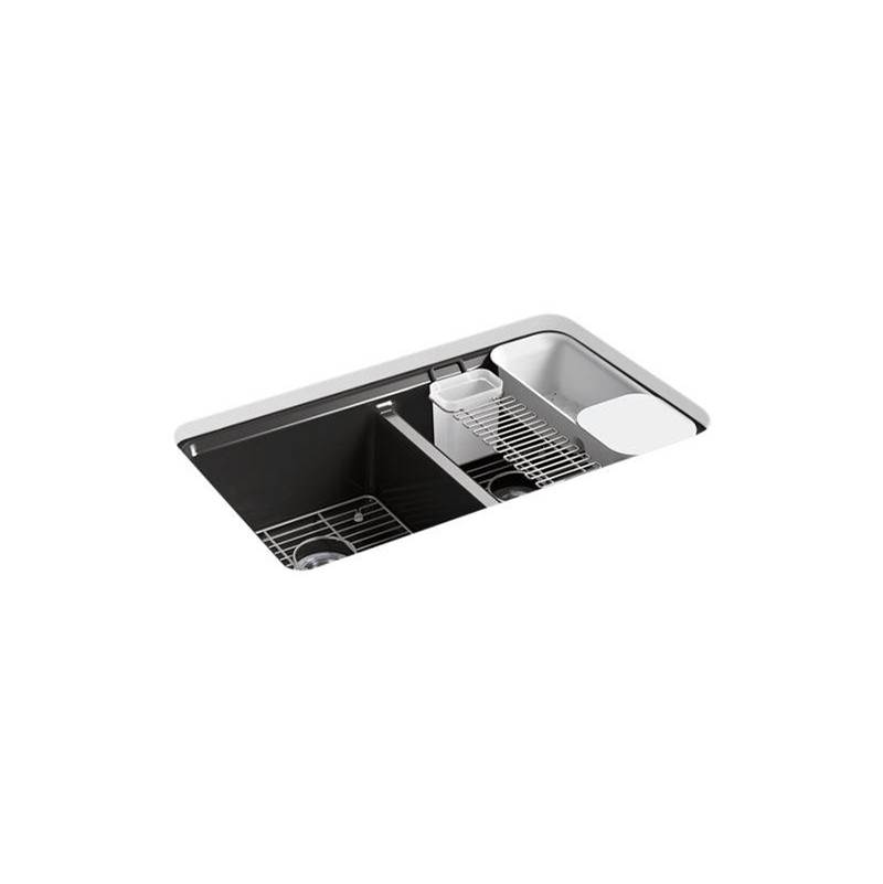 Riverby® 33'' undermount double-bowl workstation kitchen sink-shop