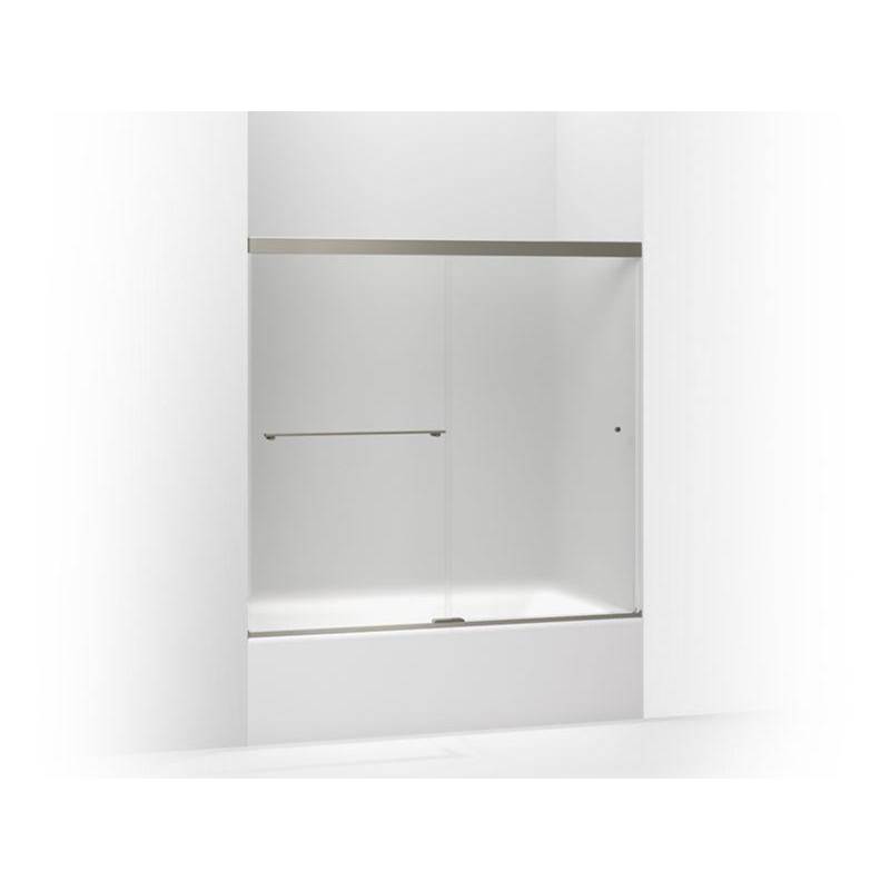 Revel® Sliding bath door, 55-1/2'' H x 56-5/8 - 59-5/8'' W, with 1/4'' thick Fros-related