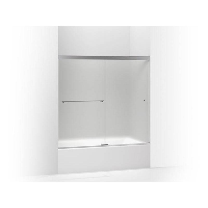 Revel® Sliding bath door, 55-1/2'' H x 56-5/8 - 59-5/8'' W, with 1/4'' thick Fros-related
