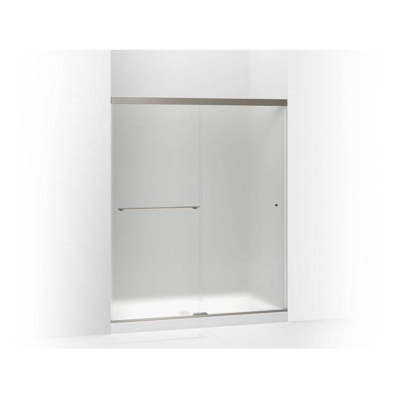 Revel® Sliding shower door, 70'' H x 56-5/8 - 59-5/8'' W, with 1/4'' thick Froste-related