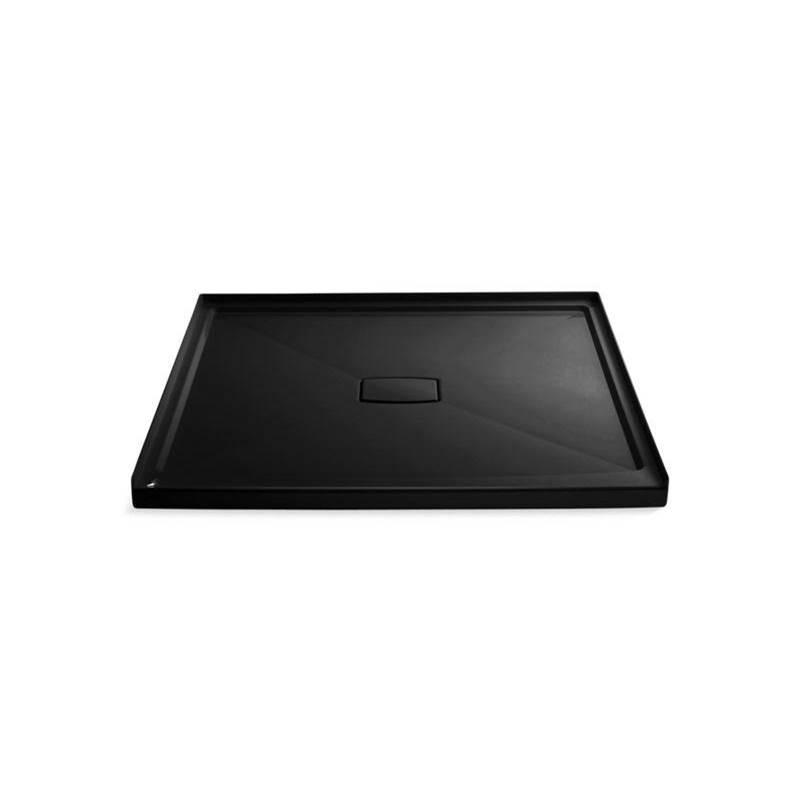 Archer® 60'' x 60'' single threshold center drain shower base with removable cove-shop