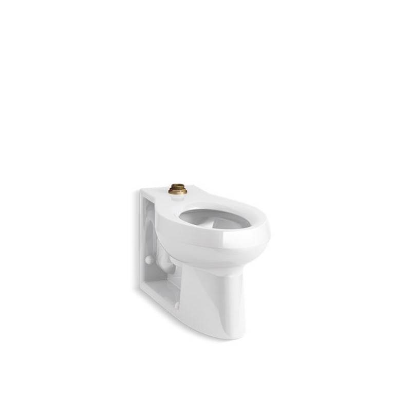 Anglesey™ Floor-mount top spud flushometer bowl with integral seat-shop
