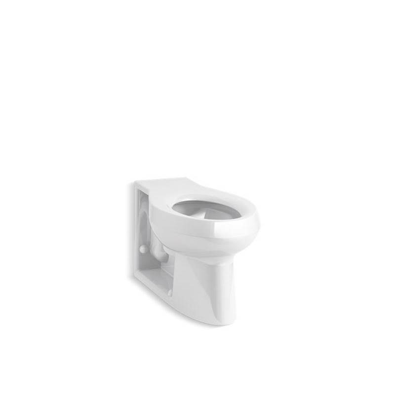 Anglesey™ Floor-mount rear spud flushometer bowl with integral seat-shop